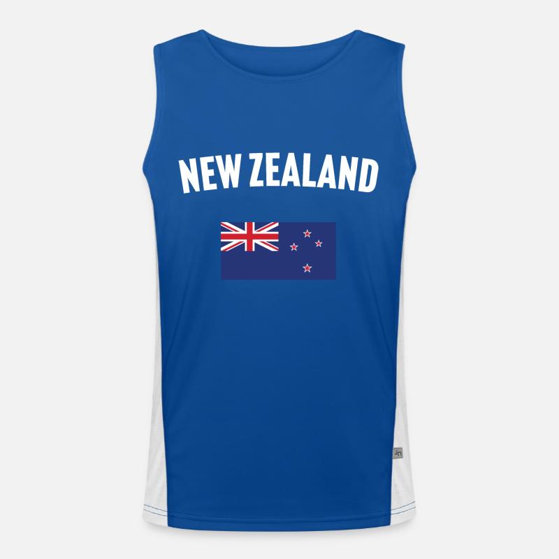 Drapeau de la Nouvelle-Zélande Débardeur respirant contrasté Homme 