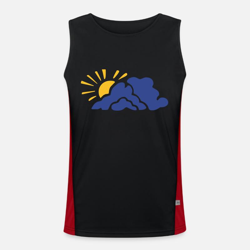 Sun - cloud Men's Functional Contrast Tank Top 