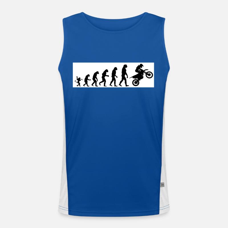 Evolution Motorrad Funktionelles Kontrast-Tank Top für Männer 