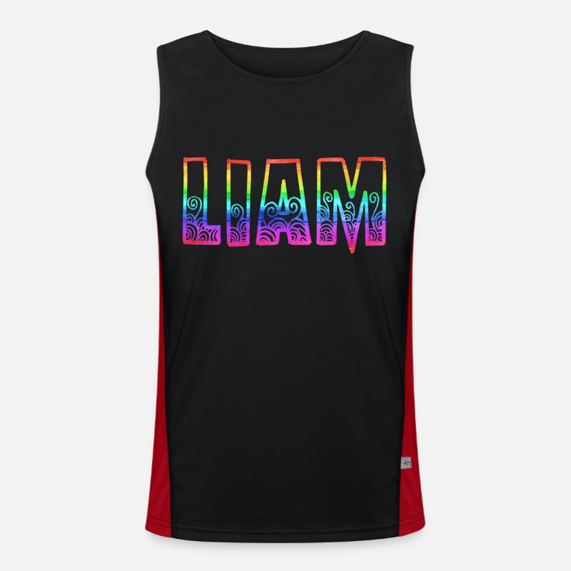 liam rs regenbogen Funktionelles Kontrast-Tank Top für Männer 