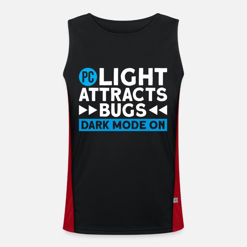 Computer Coding Programmer - Men's Functional Contrast Tank Top  - black/red