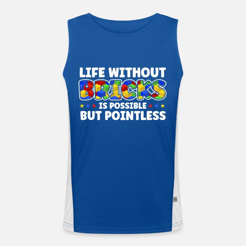 Bloc de construction Bloc terminal Bloc Débardeur respirant contrasté Homme 