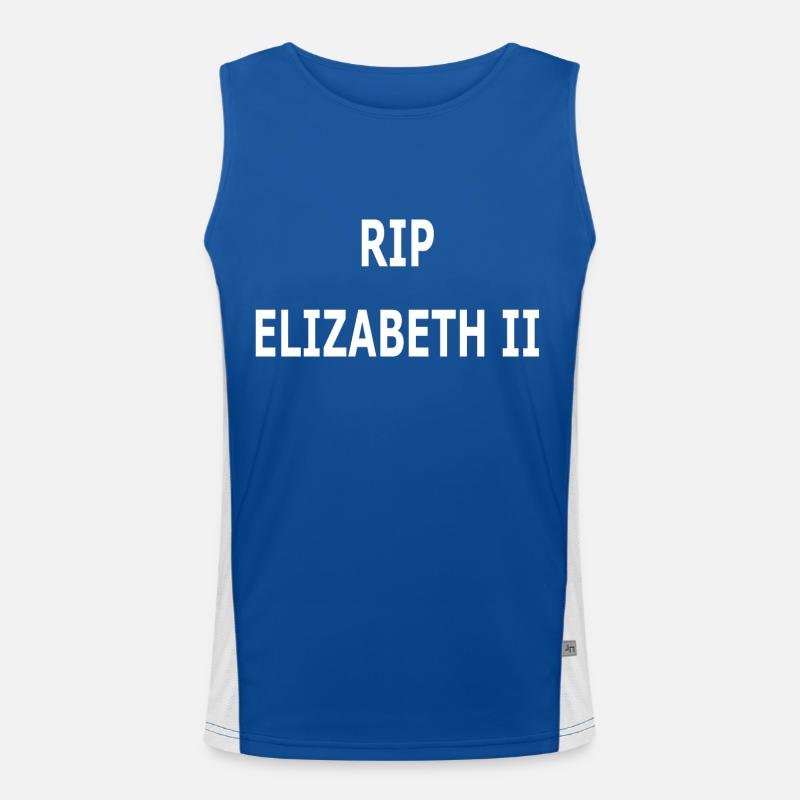 RIP ELIZABETH II Débardeur respirant contrasté Homme 