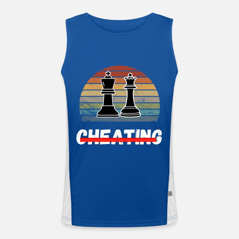 Chess Trend Cheating Cheating Meme Relationship Men's Functional Contrast Tank Top 