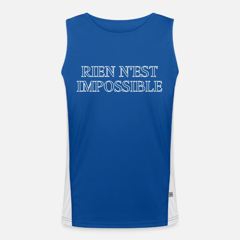 Rien N'est Impossible Débardeur respirant contrasté Homme 