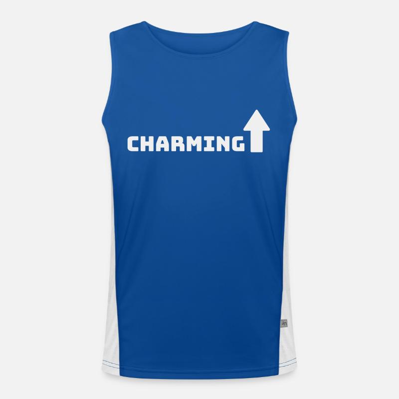 CHARMING Men's Functional Contrast Tank Top 