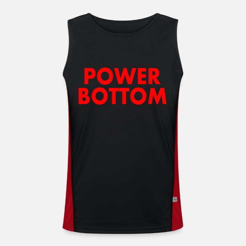 Power bottom Funktionelles Kontrast-Tank Top für Männer 