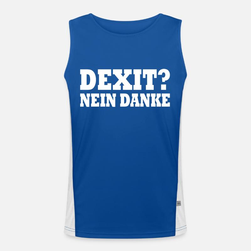 Dexit non merci Débardeur respirant contrasté Homme 