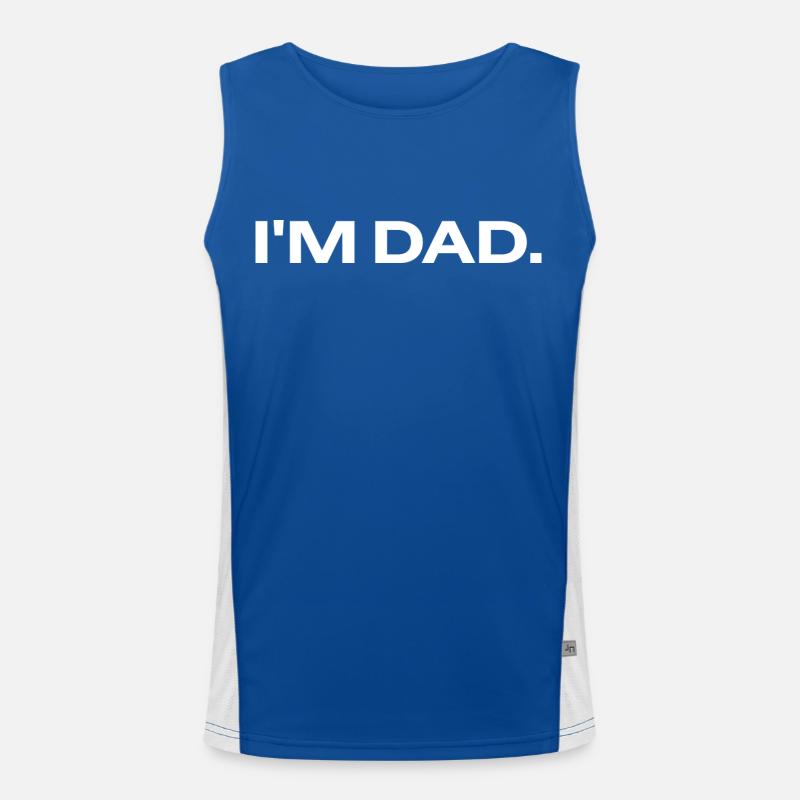 ICH BIN PAPA Funktionelles Kontrast-Tank Top für Männer 
