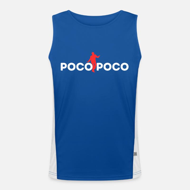 INDONET Poco Poco Druck Funktionelles Kontrast-Tank Top für Männer 