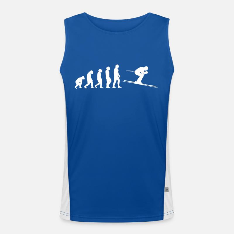Skiing evolution Men's Functional Contrast Tank Top 