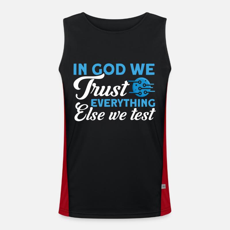 QA Ingenieur QA Tester Software Tester Funktionelles Kontrast-Tank Top für Männer 