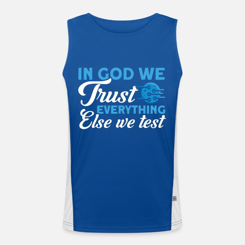 QA Ingenieur QA Tester Software Tester Funktionelles Kontrast-Tank Top für Männer 