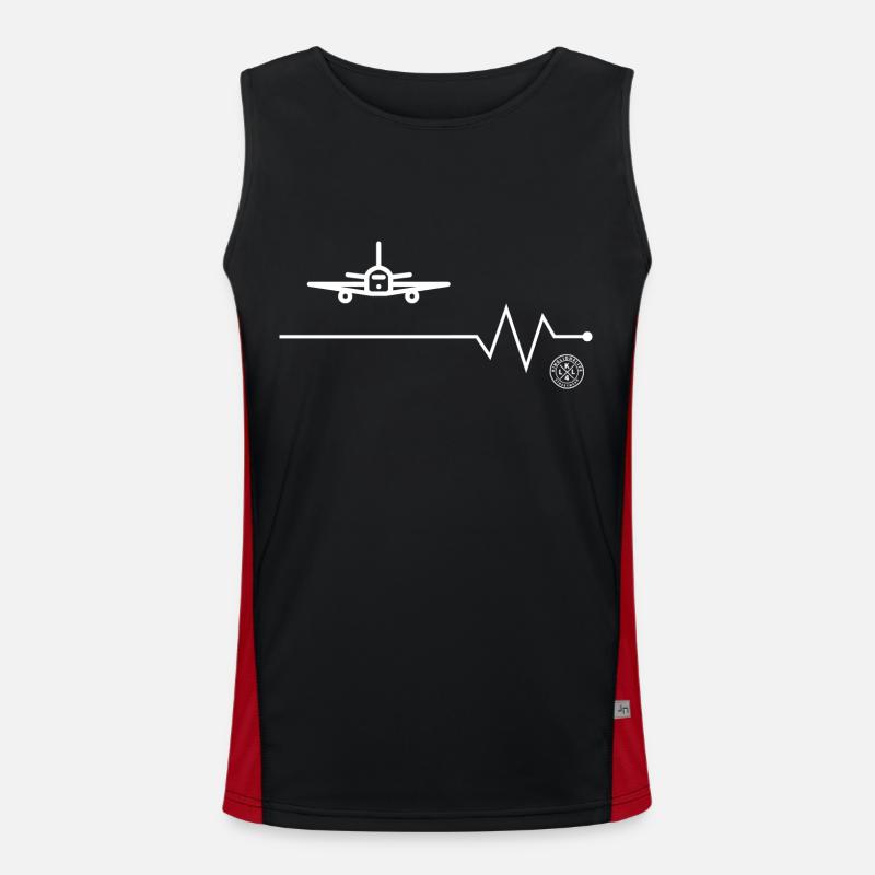 Airplane Men's Functional Contrast Tank Top 
