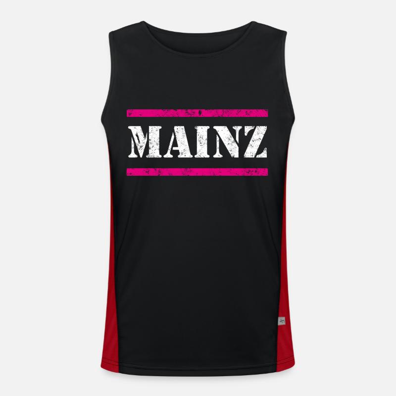 Mainz Vintage Funktionelles Kontrast-Tank Top für Männer 
