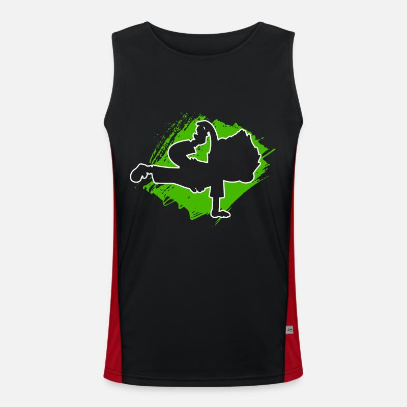 Breakdance Dancers Men's Functional Contrast Tank Top 
