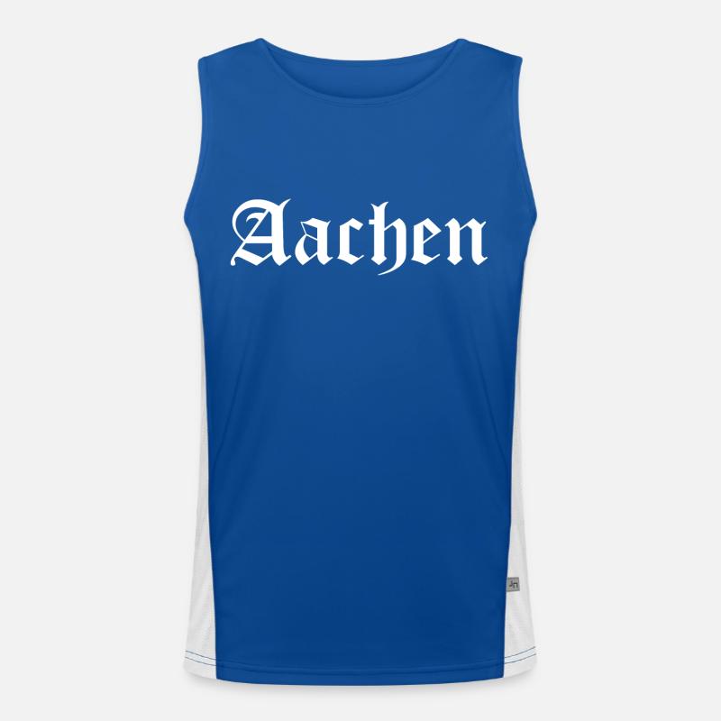Aachen Geschenk Funktionelles Kontrast-Tank Top für Männer 