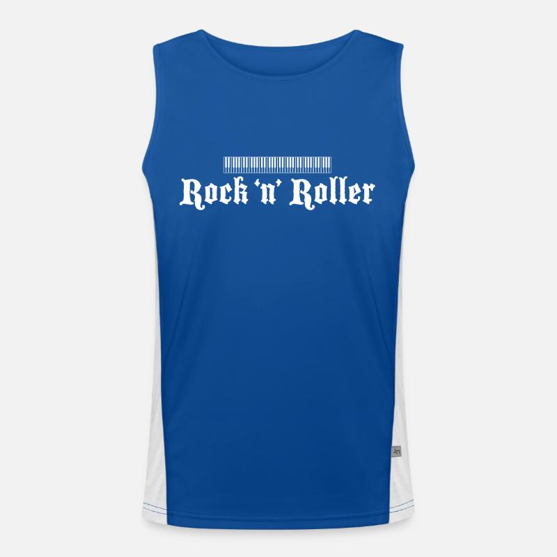 Clavier Blanc Petit Débardeur respirant contrasté Homme 