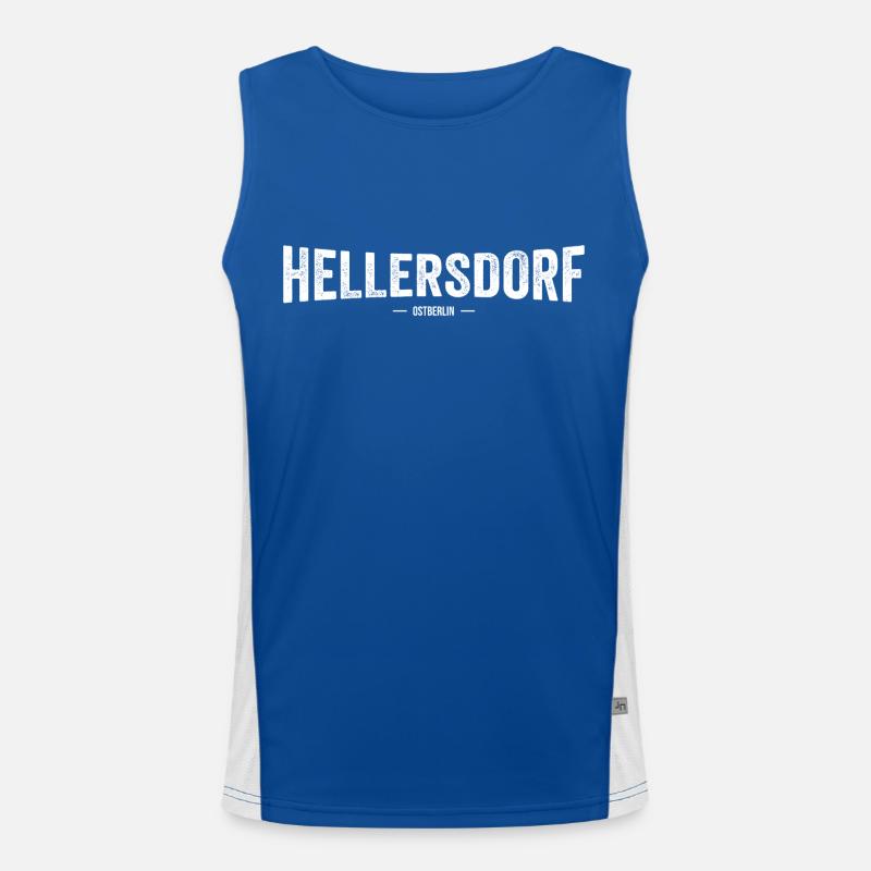 Hellersdorf Ostberlin Funktionelles Kontrast-Tank Top für Männer 