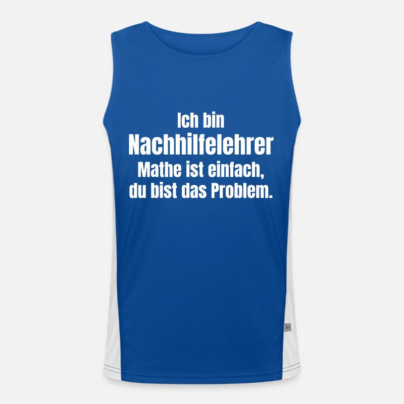 Tutor in Mathematics Men's Functional Contrast Tank Top 