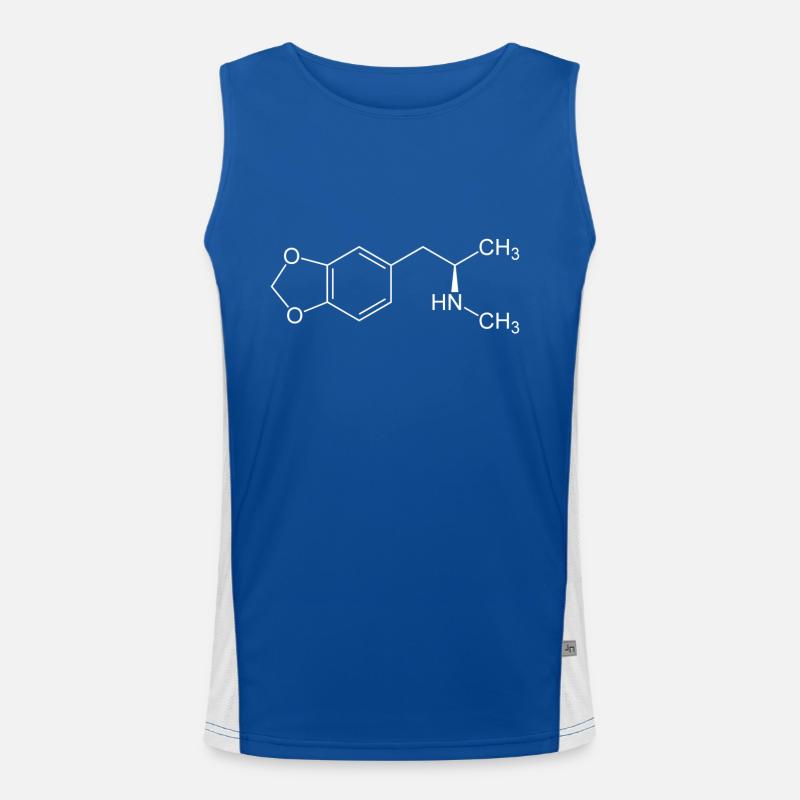 Formule structurale MDMA Débardeur respirant contrasté Homme 