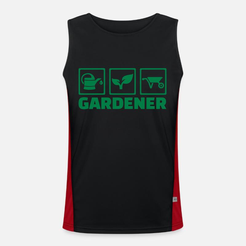 Gärtner Funktionelles Kontrast-Tank Top für Männer 