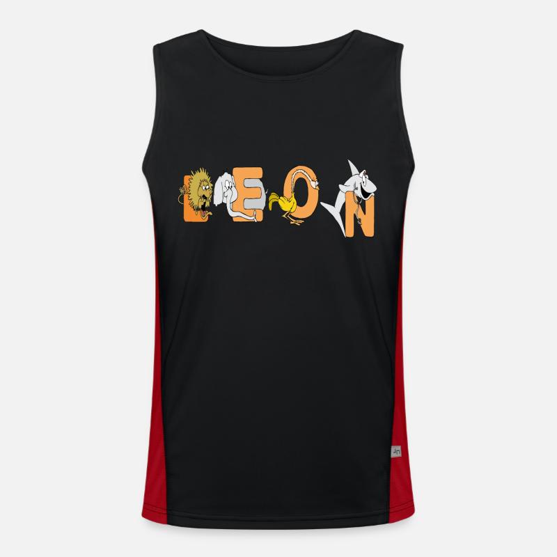 Leon Funktionelles Kontrast-Tank Top für Männer 
