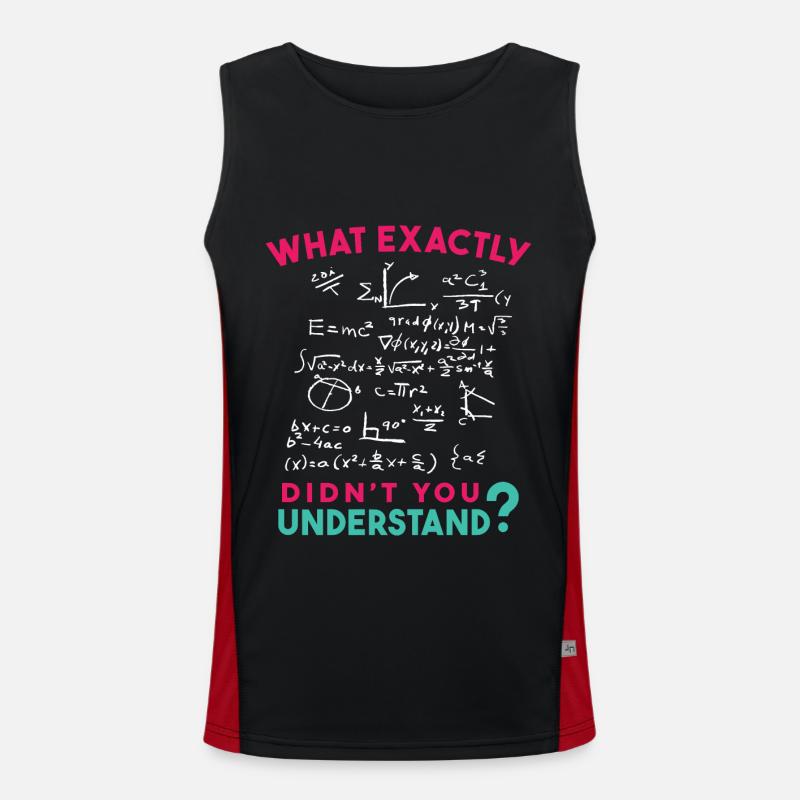 Physique Math Formule Blague Débardeur respirant contrasté Homme 