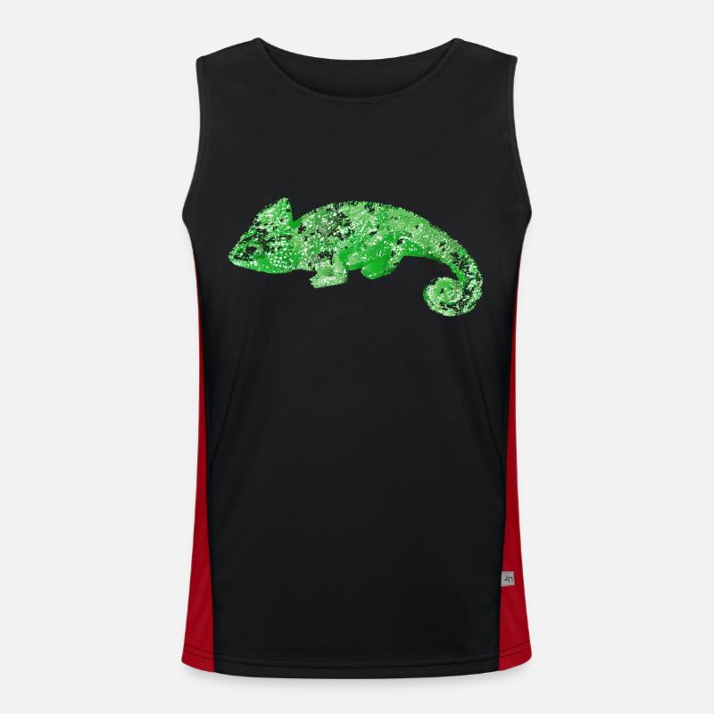 Caméléon dans un design incomparable Débardeur respirant contrasté Homme 