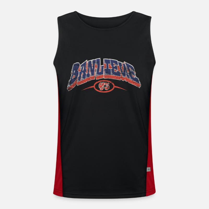 Vorort 93 Funktionelles Kontrast-Tank Top für Männer 