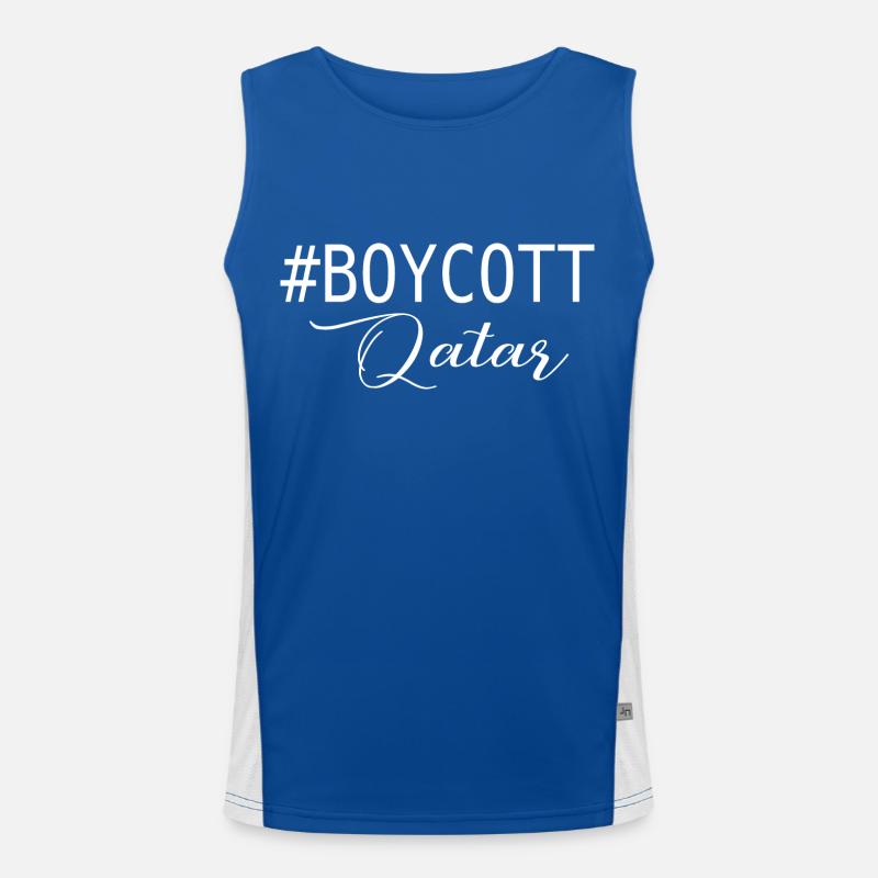 BOYKOTT KATAR Débardeur respirant contrasté Homme 