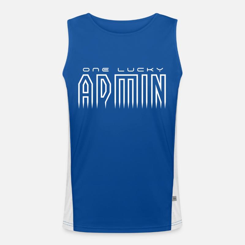 admin administrator moderator web developer IT Men's Functional Contrast Tank Top 