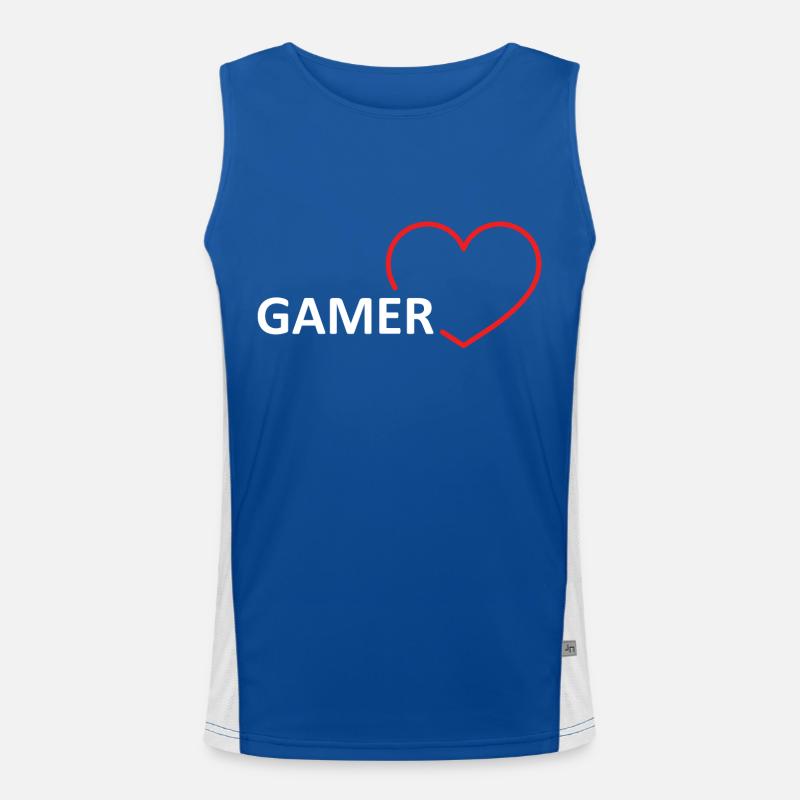 Game Gaming PC Men's Functional Contrast Tank Top 