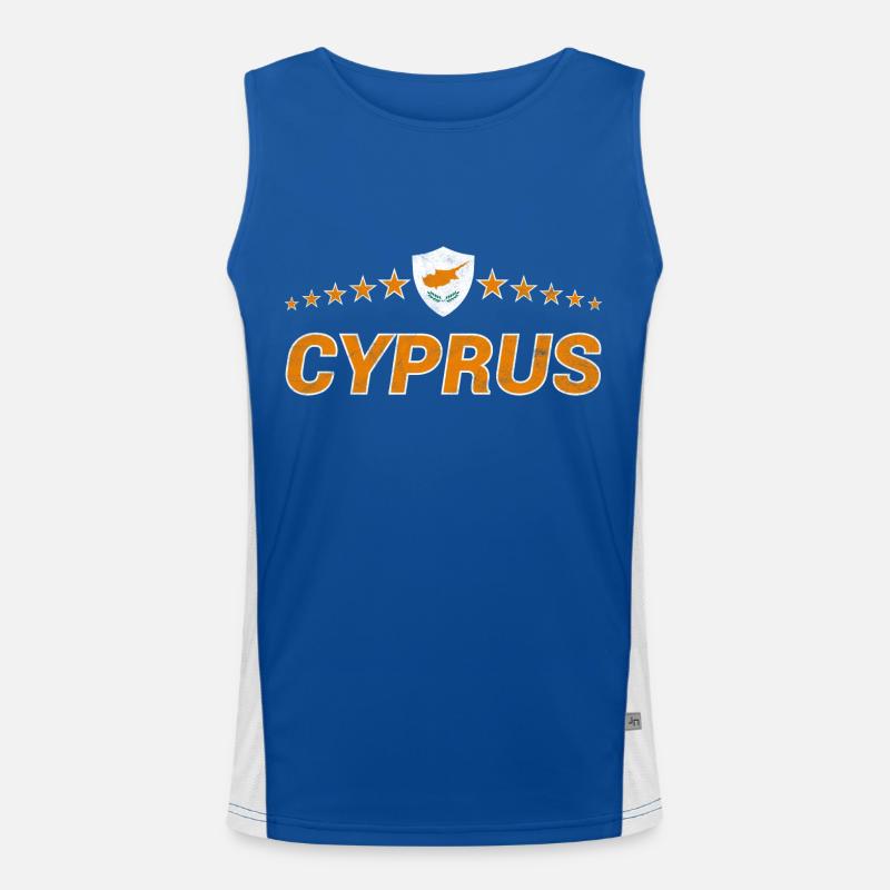 Zypern Funktionelles Kontrast-Tank Top für Männer 