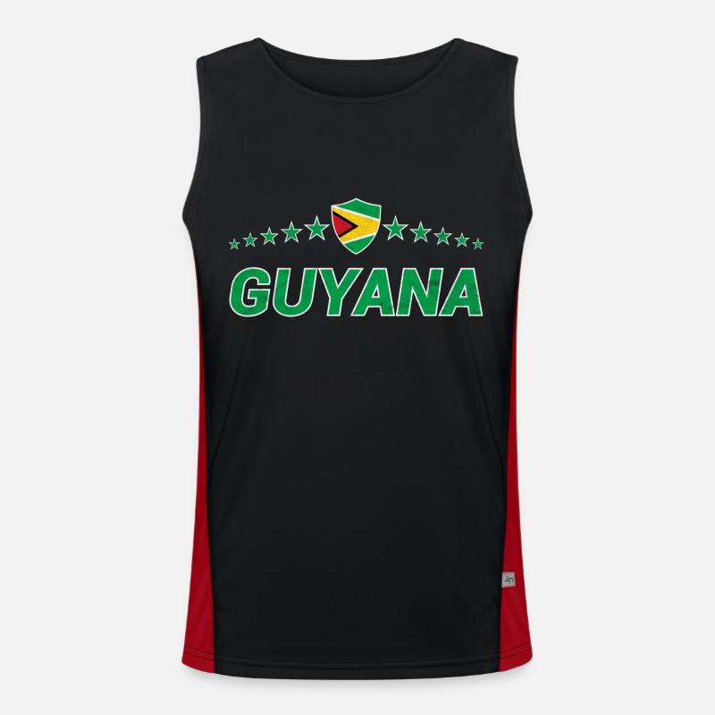 Guyana Funktionelles Kontrast-Tank Top für Männer 