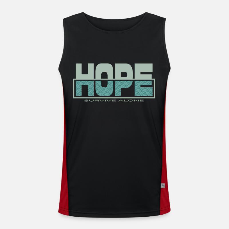 HOPE survive alone Men's Functional Contrast Tank Top 