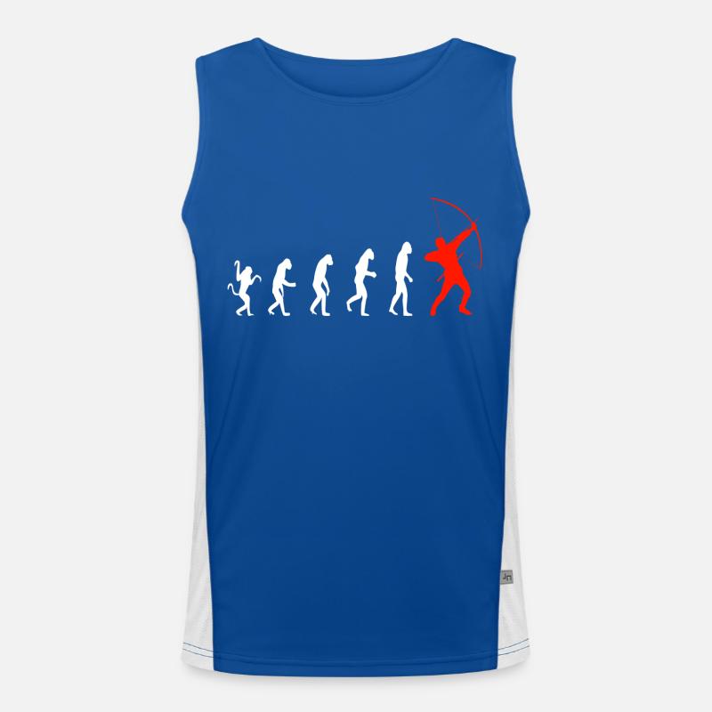 Bogenschütze Evolution Sport Funktionelles Kontrast-Tank Top für Männer 
