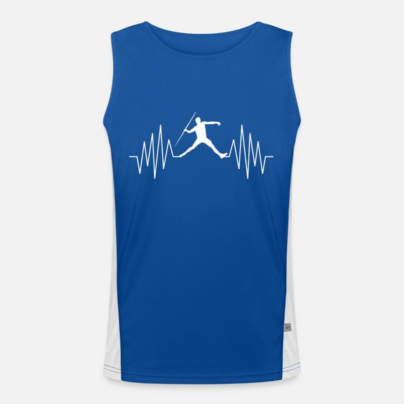 Javelin Throwing Javelin Throwing Gift Men's Functional Contrast Tank Top 