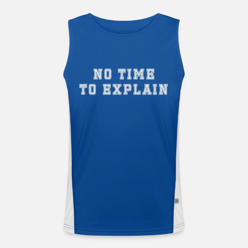 Pas le temps d’expliquer Débardeur respirant contrasté Homme 