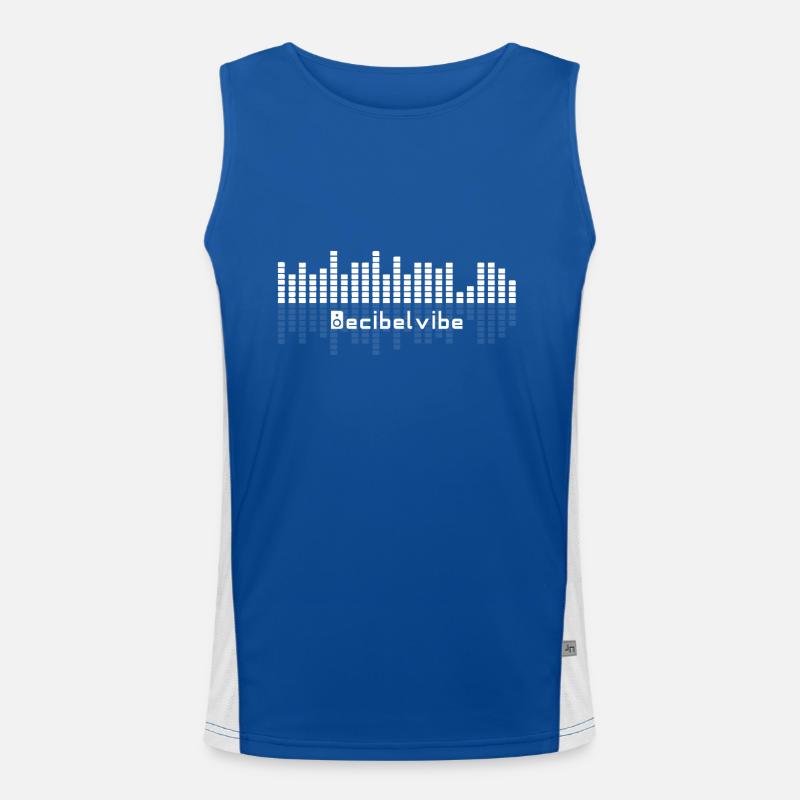 Decibelvibe - Prodotti derivati - EQ2 Design Canotta sportiva da uomo in contrasto cromatico 