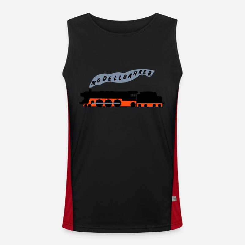 Modellbahner 2 Débardeur respirant contrasté Homme 