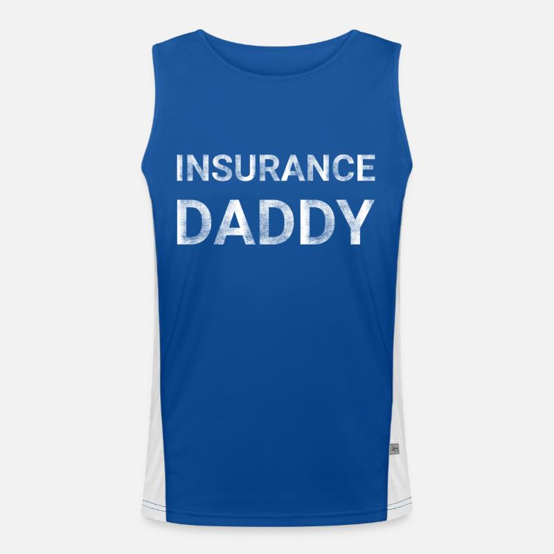 Insurance Daddy - Insurance Agent Men's Functional Contrast Tank Top 