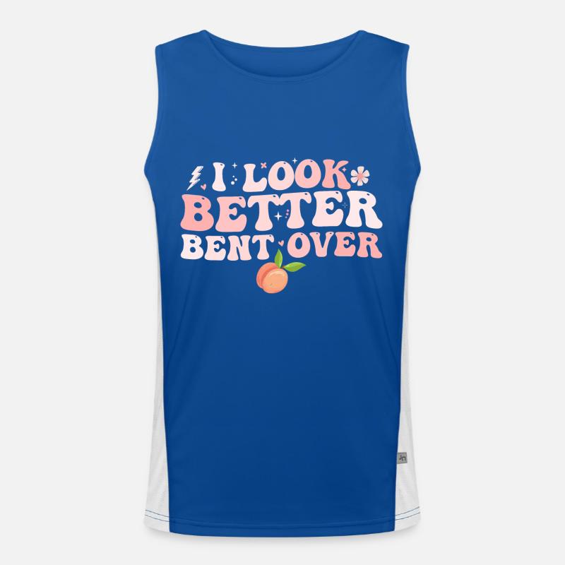 I look better bent over Men's Functional Contrast Tank Top 