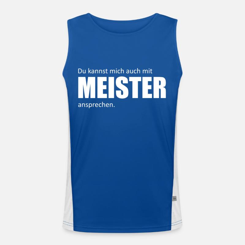 mit Meister ansprechen Funktionelles Kontrast-Tank Top für Männer 
