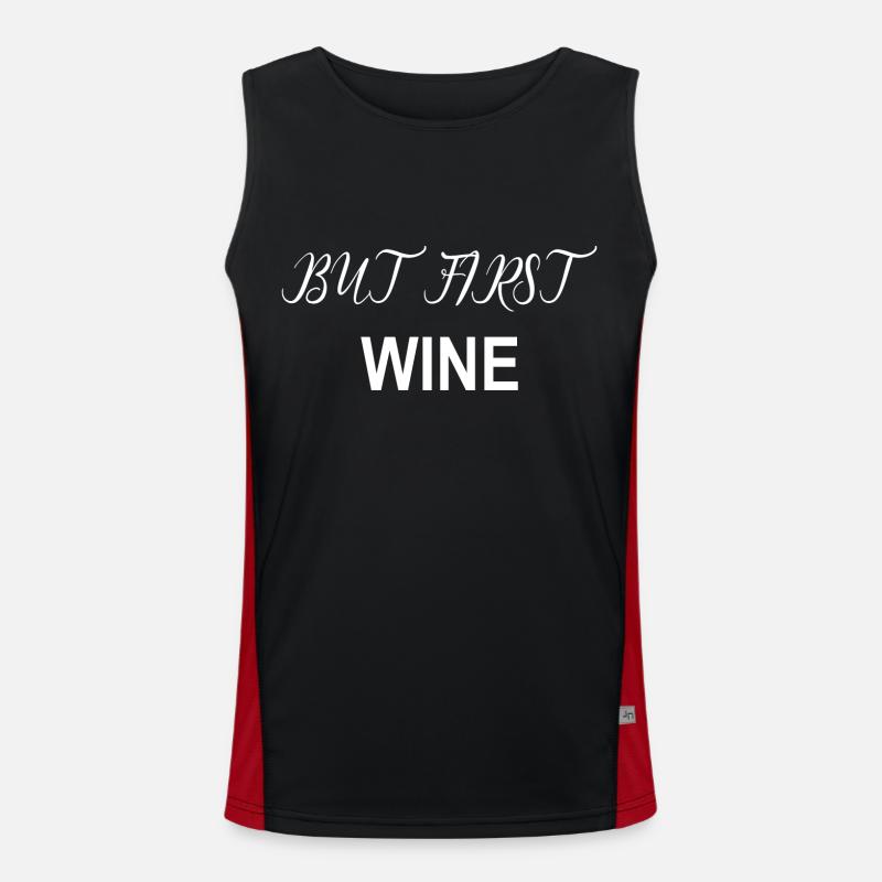 Beer Wine Whiskey Schnapps Alcohol Men's Functional Contrast Tank Top 