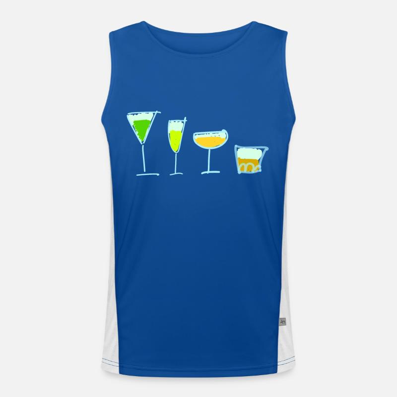 drinks Men's Functional Contrast Tank Top 