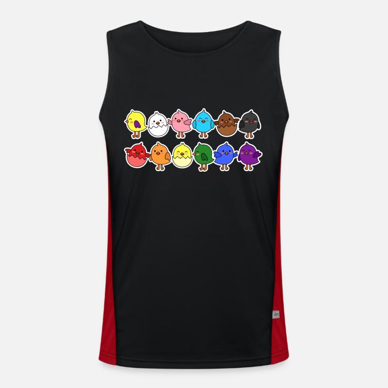 Pride Progress Flag Chick for Equality Débardeur respirant contrasté Homme 