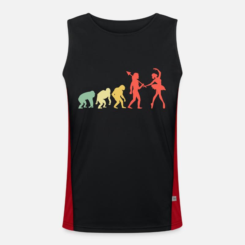 Evolution Dancing For Dancing Dancer Choreography Men's Functional Contrast Tank Top 