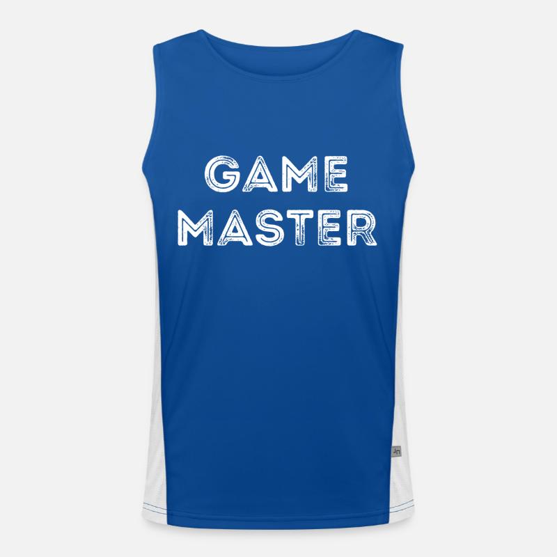 GAME MASTER (NACHRICHT) Funktionelles Kontrast-Tank Top für Männer 