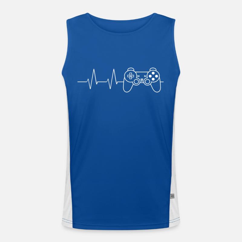 Console de jeu de fréquence cardiaque Débardeur respirant contrasté Homme 